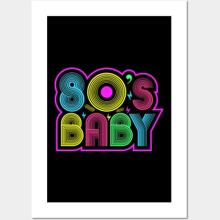 80s Baby - Vintage Retro Fashion Costume T-Shirt Posters and Art